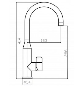 Смеситель Zorg SZR-1091A CLOW INOX