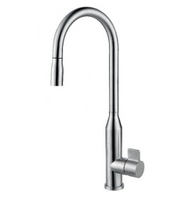 Смеситель Zorg SZR-1093A GRATIA Inox, с выдвижной лейкой