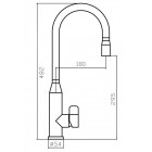 Смеситель Zorg SZR-1093A GRATIA Inox, с выдвижной лейкой