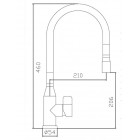 Смеситель Zorg SZR-1096A GRATE Inox, с выдвижной лейкой
