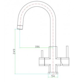 Смеситель Zorg SZR-1126-FA VETO INOX