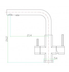 Смеситель Zorg SZR-1127-7G ARIA Inox, под фильтр