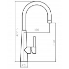 Смеситель Zorg SZR-1146 DIXI INOX