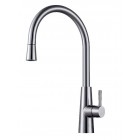 Смеситель Zorg SZR-1148P FLORA Inox, с выдвижной лейкой
