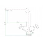 Смеситель Zorg SZR-1149-7G ESSU Inox, под фильтр