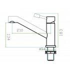 Смеситель Zorg SZR-1221 MERKUR INOX