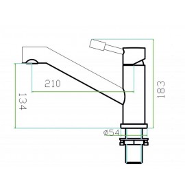 Смеситель Zorg SZR-1221 MERKUR INOX