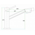 Смеситель Zorg SZR-1283 ETSI Inox, под фильтр
