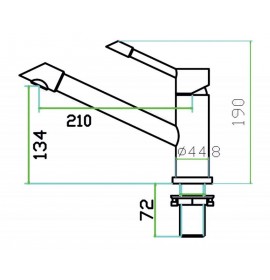 Смеситель Zorg SZR-1361 ELIPSO INOX