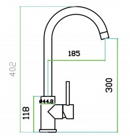 Смеситель Zorg SZR-1371 FILO Inox