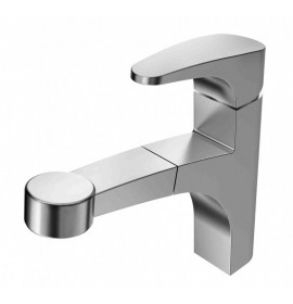 Смеситель Zorg SZR-1384 P-A IMPERIA Inox, с выдвижной лейкой