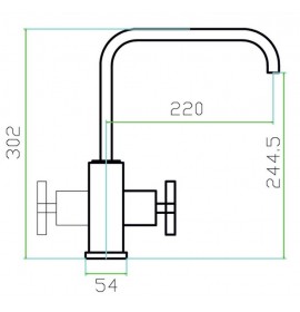Смеситель Zorg SZR-1554 TRADOM