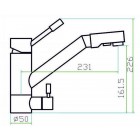 Смеситель Zorg SZR-1709 ANTAS Inox, под фильтр