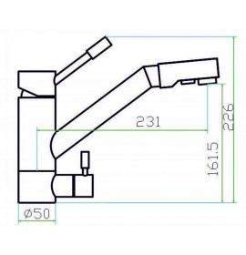 Смеситель Zorg SZR-1709 ANTAS Inox, под фильтр