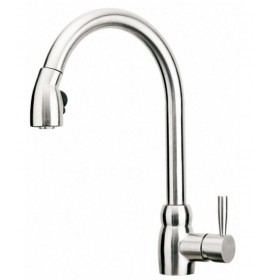 Смеситель Zorg SZR-1951 CLARON Inox, с выдвижной лейкой