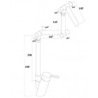 Смеситель для кухни Zorg ZR 09 B, серии SIDESWIPE