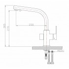 Смеситель под фильтр Zorg ZR 311 YF-Black Clear Water, чёрный