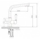 Смеситель под фильтр Zorg ZR 313 YF-33 BR Clear Water, бронза