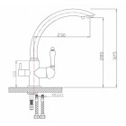 Смеситель под фильтр Zorg ZR 314 YF-33 Clear Water, Песочный