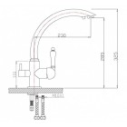 Смеситель под фильтр Zorg ZR 314 YF-50 BR Clear Water, бронза
