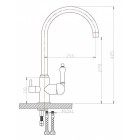 Смеситель под фильтр Zorg ZR 317 YF-33 BR Clear Water, бронза