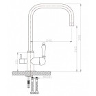 Смеситель под фильтр Zorg ZR 318 YF-50 BR Clear Water, бронза