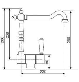 Смеситель Zorg ZR 320 Y, хром