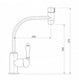 Смеситель под фильтр Zorg ZR 323 YF-50 BR Clear Water, бронза