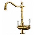 Смеситель под фильтр Zorg ZR 326 YF BR Light Clear Water, золото