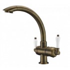 Смеситель под фильтр Zorg ZR 327 YF Antique Clear Water, антик