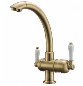 Смеситель под фильтр Zorg ZR 327 YF BR Clear Water, бронза