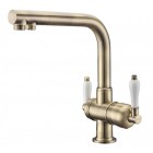 Смеситель под фильтр Zorg ZR 328 YF BR Clear Water, бронза
