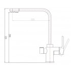 Смеситель под фильтр Zorg ZR 334 YF Clear Water, хром