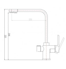 Смеситель под фильтр Zorg ZR 334 YF Clear Water, хром