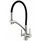 Смеситель под фильтр Zorg ZR 338-6 YF Satin Clear Water, сатин/Черный