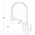 Смеситель под фильтр Zorg ZR 338-6 YF Satin Clear Water, сатин/Черный