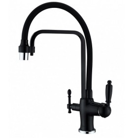 Смеситель под фильтр Zorg ZR 342-6 YF Black Clear Water, Черный