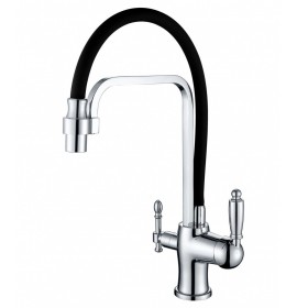Смеситель под фильтр Zorg ZR 342-6 YF Clear Water, хром/Черный
