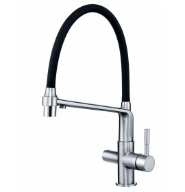 Смеситель под фильтр Zorg ZR 343-6 YF Clear Water, хром/Черный