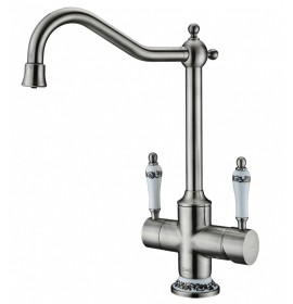 Смеситель под фильтр Zorg ZR 344 YF STEEL Clear Water