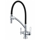 Смеситель под фильтр Zorg ZR 347-6 YF Clear Water, хром/Черный