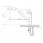 Смеситель под фильтр Zorg ZR 400 KF-47-BR Clear Water, бронза