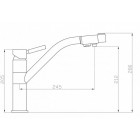 Смеситель под фильтр Zorg ZR 401 KF Clear Water, хром