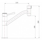 Смеситель под фильтр Zorg ZR 402 KF-BR Clear Water, бронза