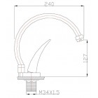 Смеситель Zorg ZR 403 BR, бронза