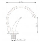 Смеситель Zorg ZR 403 Y, хром
