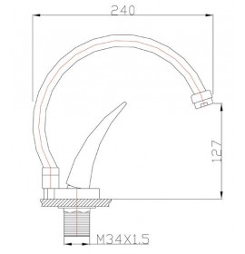 Смеситель Zorg ZR 403 Y, хром