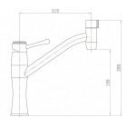 Смеситель под фильтр Zorg ZR 403 KF-BR Clear Water, бронза